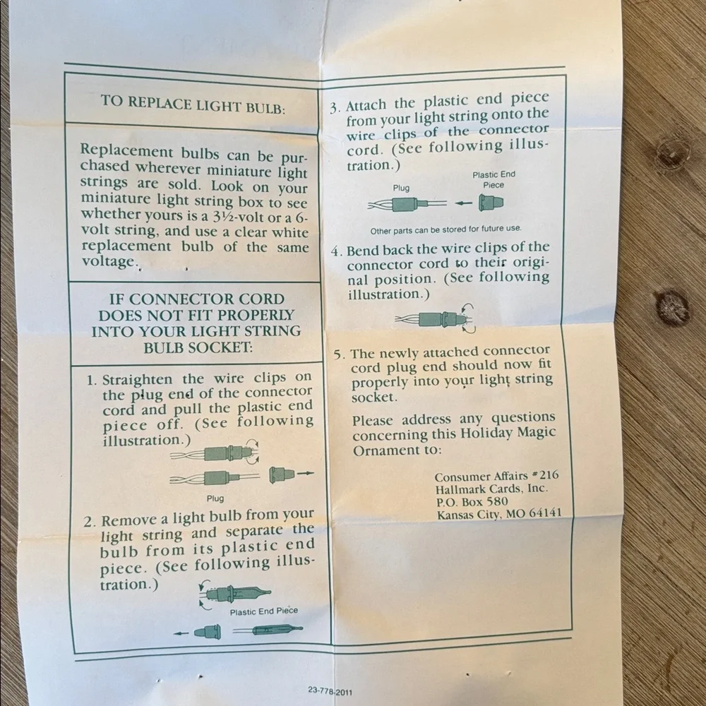 Hallmark Vintage Christmas Set of 5 Lighted Ornaments - Picture 11 of 13